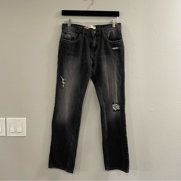 Levi's 511 slim grey distressed mens jeans - Picture 3 of 10